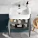 Harper Navy Blue Combination Vanity Basin and Tucson Toilet 1200mm - Right Handed