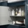 Harper Navy Blue Combination Vanity Basin with Marble Top 1500mm - Excludes Toilet