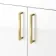 Harper Gloss White Basin Vanity With Marble Top and Back To Wall Toilet Unit 1000mm (Excludes Toilet) - Brushed Brass Accents