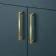 Harper Navy Blue Basin Vanity and Back To Wall Toilet Unit 1000mm (Excludes Toilet) - Brushed Brass Accents