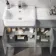 Foster Stone Grey Combination Vanity Basin with Marble Top & Houston Toilet 1500mm