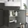 Foster Tungsten Grey Combination Vanity Basin and Houston Toilet 1200mm - Right Handed