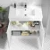 Mersey Gloss White Basin Vanity 800mm