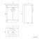 Mersey Gloss White Basin Vanity 500mm - Black Accents