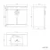 Mersey Gloss White Basin Vanity 800mm - Black Accents