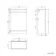 Mersey Gloss White Combination Vanity Basin and Miami Toilet 1300mm
