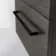 Elba Charcoal Elm Double Wall Hung Drawer Vanity with Marble Top & Cody Basin 1200mm - Black Accents