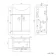 Quartz Gloss White Combination Vanity Basin and Denver Toilet 1050mm