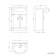 Quartz Gloss White Vanity with Semi Recessed Basin 550mm - Black Accents
