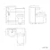 Quartz Gloss White Combination Vanity Basin and Denver Toilet 950mm - Black Accents