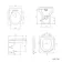 Quartz Gloss White Combination Vanity Basin and Denver Toilet 950mm - Black Accents
