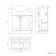 Capri Cotton White Basin Vanity and Back To Wall Unit 1150mm (Excludes Toilet) - Chrome Handles