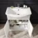 Capri Cotton White Combination Vanity Basin and Houston Toilet 1350mm - Chrome Handles
