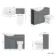 Capri Fog Grey Combination Vanity Basin and Miami Toilet 1150mm - Chrome Handles