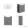 Capri Fog Grey Vanity with Semi Recessed Basin 750mm - Traditional Handles