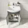 Capri Slate Grey Combination Vanity Basin and Miami Toilet 1050mm - Chrome Handles