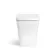 Capri Slate Grey Combination Vanity Basin and Houston Toilet 1150mm - Chrome Handles