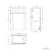Capri Slate Grey Combination Vanity Basin and Houston Toilet 1150mm - Chrome Handles