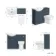 Capri Navy Blue Combination Vanity Basin and Miami Toilet 1050mm - Chrome Handles