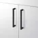 Mersey Gloss White Vanity 500mm Excludes Counter Top Basin - Black Accents
