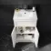 Milos Cotton White Combination Vanity Basin and Miami Toilet 1000mm - Chrome Handles