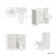 Milos Cotton White Combination Vanity Basin and Miami Toilet 1000mm - Chrome Handles