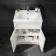 Milos Cotton White Combination Vanity Basin and Miami Toilet 1100mm - Chrome Handles