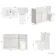 Milos Cotton White Combination Vanity Basin and Houston Toilet 1300mm - Chrome Handles