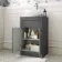 Milos Slate Grey Vanity with Oval Basin 500mm - Brushed Handles