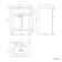 Milos Slate Grey Basin Vanity 600mm - Brushed Handles