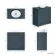 Milos Navy Blue Vanity with Oval Basin 800mm - Chrome Handles