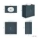 Milos Navy Blue Vanity with Oval Basin 800mm - Traditional Handles