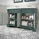 Lucia Midnight Green Double Basin Vanity 1200mm - Brushed Brass Accents