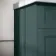 Lucia Midnight Green Double Basin Vanity 1200mm - Brass Knurled Handles