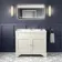Lucia Chalk White Basin Vanity 1030mm - Brushed Brass Accents