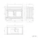 Lucia Chalk White Basin Vanity 1030mm - Brushed Brass Accents