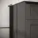Lucia Graphite Grey Vanity with Marble Top & Oval Counter Top Basin 1030mm - Brass Knurled Handles