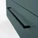 Elba Midnight Green Wall Hung Drawer Vanity 1000mm (Excludes Counter Top Basin) - Black Accents