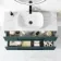 Elba Midnight Green Wall Hung Drawer Vanity with Marble Top & Curved Counter Top Basin 1000mm - Black Accents