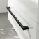 Omaha Gloss White Wall Hung Basin Drawer Vanity 800mm - Black Accents