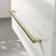 Omaha Gloss White Wall Hung Drawer Vanity with Marble Top 800mm (Excludes Counter Top Basin) - Brushed Brass Accents