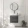 Omaha Slate Grey Wall Hung Drawer Vanity with Marble Top & Marin Basin 600mm
