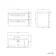Omaha Slate Grey Wall Hung Basin Drawer Vanity 800mm