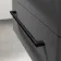 Omaha Slate Grey Wall Hung Drawer Vanity with Marble Top & Marin Basin 800mm - Black Accents