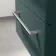 Omaha Mystic Green Wall Hung Drawer Vanity with Marble Top & Curved Counter Top Basin 600mm