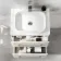 Omaha Linen White Wall Hung Drawer Vanity with Marble Top & Marin Basin 600mm