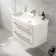 Omaha Linen White Wall Hung Basin Drawer Vanity 800mm