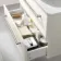 Omaha Linen White Wall Hung Drawer Vanity with Marble Top 800mm - Excludes Counter Top Basin
