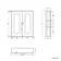 Chalk White Wall Hung Cabinet 700x600mm