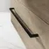 Elba Dawn Oak Wall Hung Basin Drawer Vanity 800mm - Black Accents